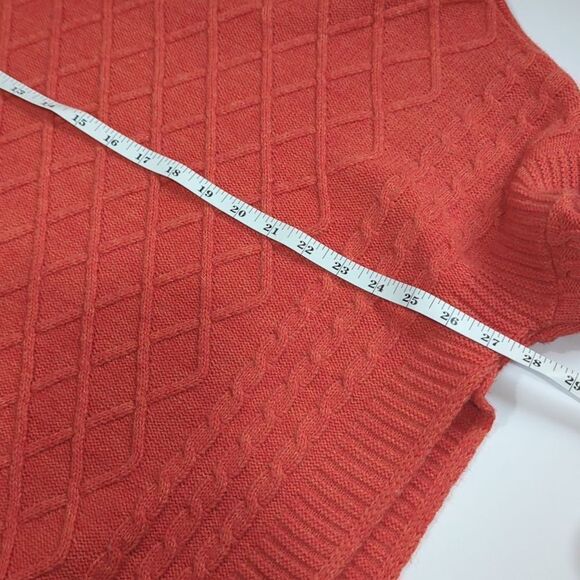 Mer Sea Sweater Womens One Size Coral Diamond Relaxed Sweater - Picture 8 of 9